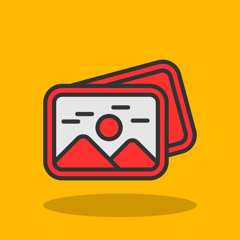 Photo icon free vector